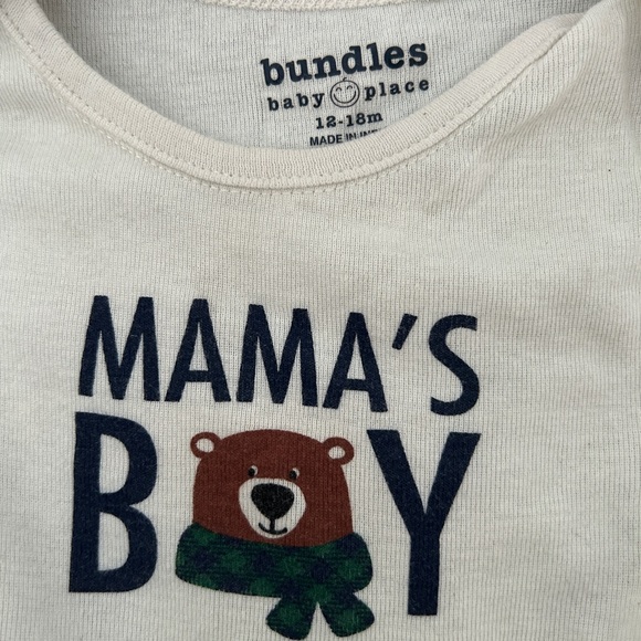 Baby Bodysuit and Pants Set - Green and White - Picture 5 of 7